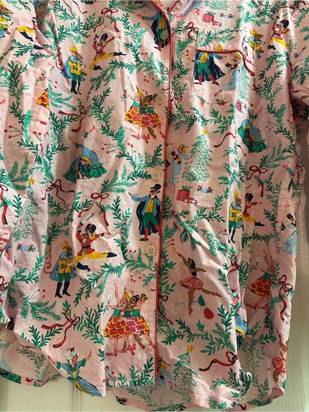Printfresh 100% cotton Nutcracker Dreams Long Sleeve Pajama Set Top & Bottom - Picture 8 of 16